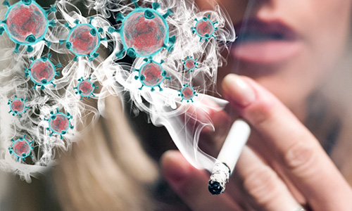 خطر ابتلا به کرونا برای افراد سیگاری